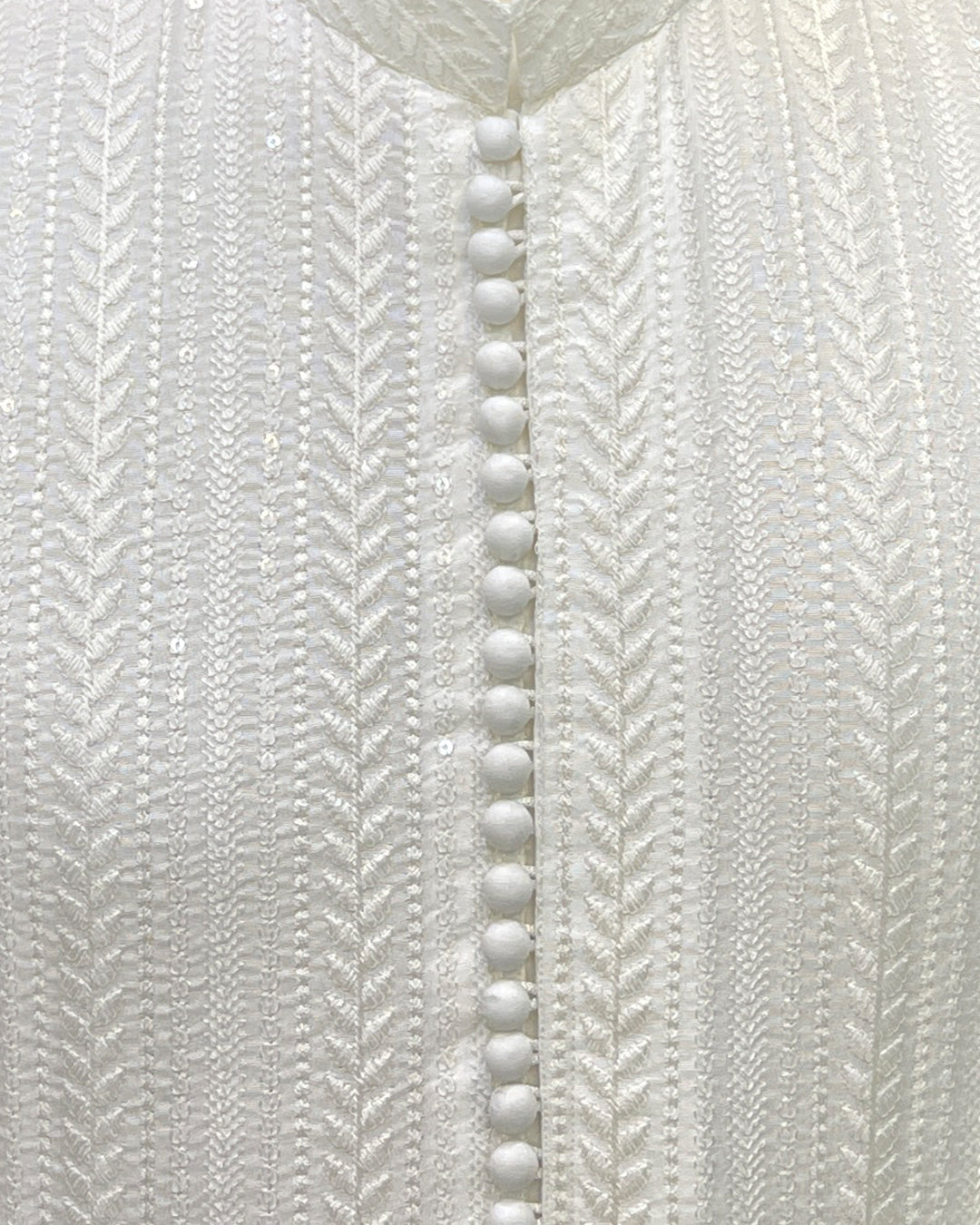 White Textured Kurta Pajama – Premium Traditional Wear