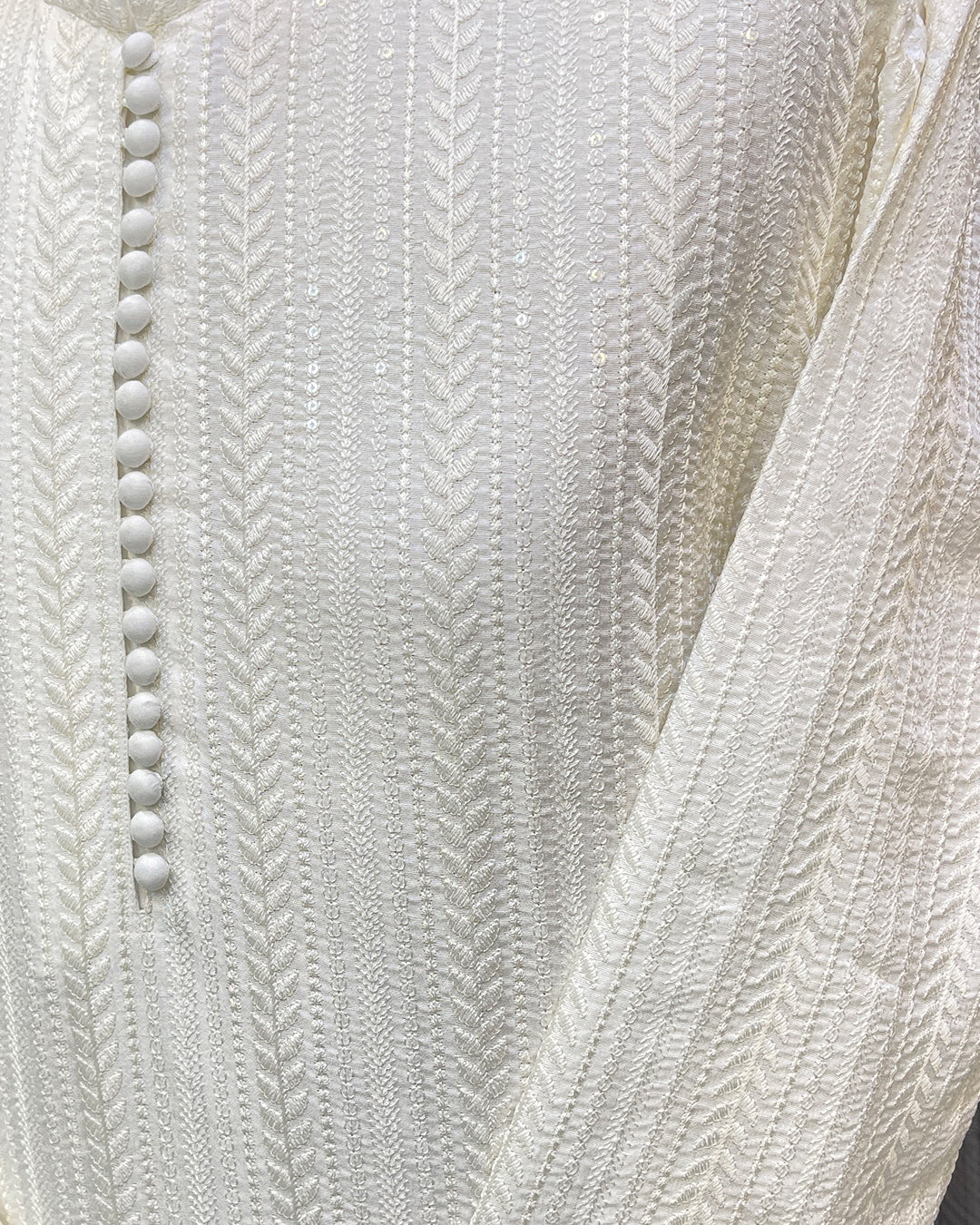 White Textured Kurta Pajama – Premium Traditional Wear