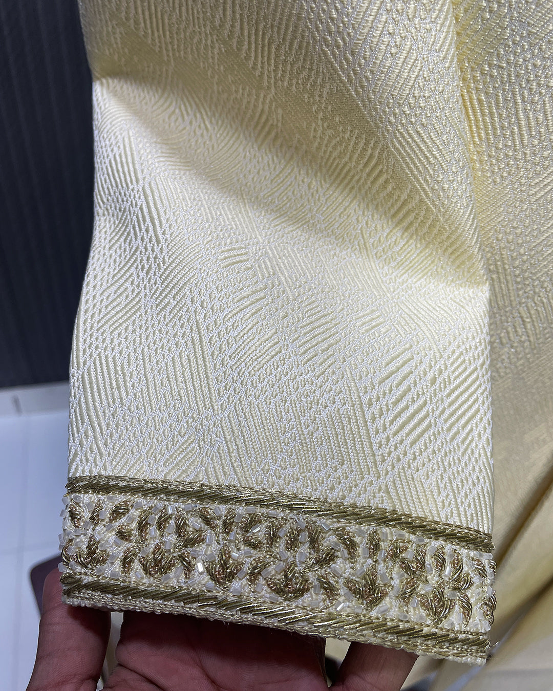 Ivory Royal Textured Sherwani