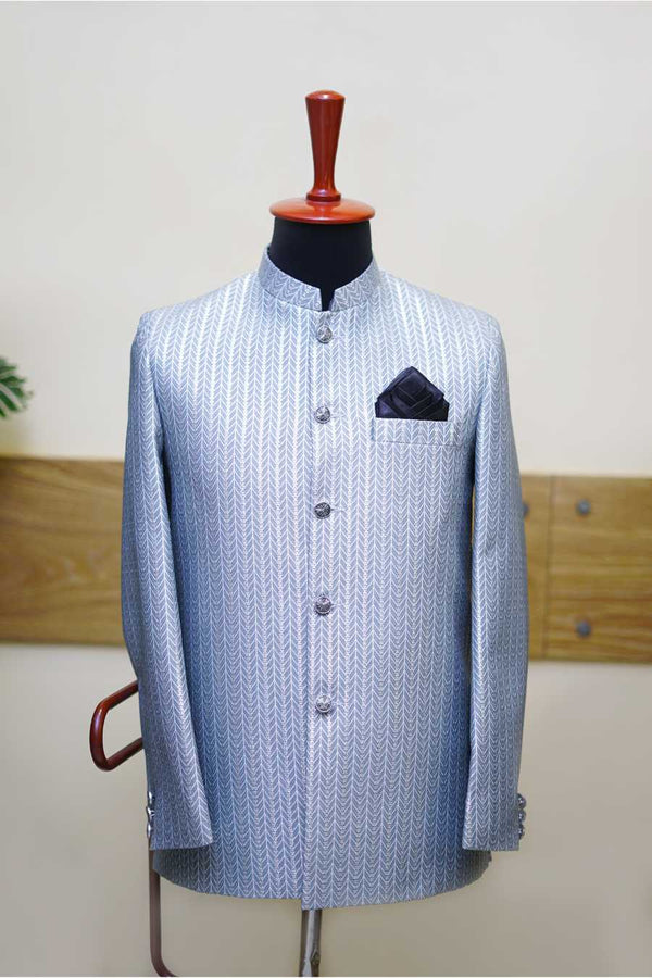 Embosed Zari Emboidered Prince Coat