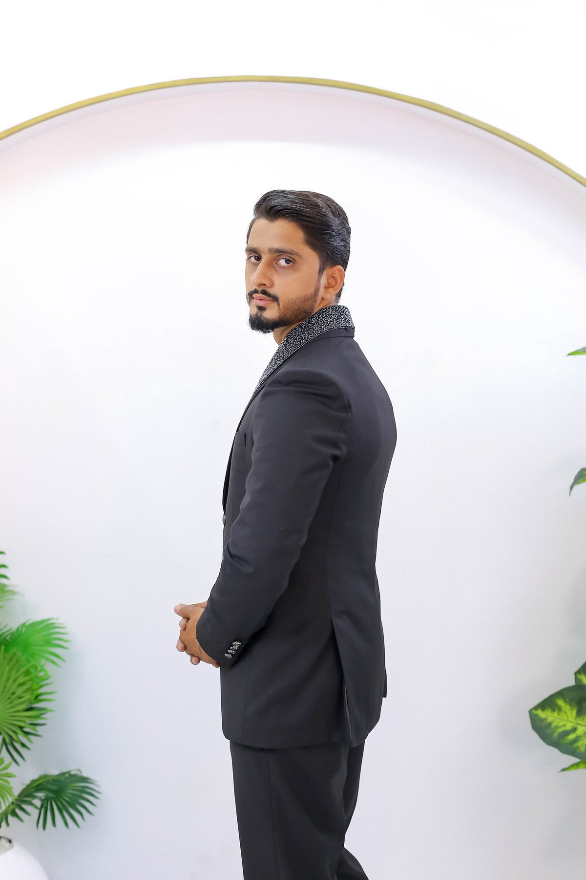 Handcrafted Luxury Black Tuxedo 3-Piece