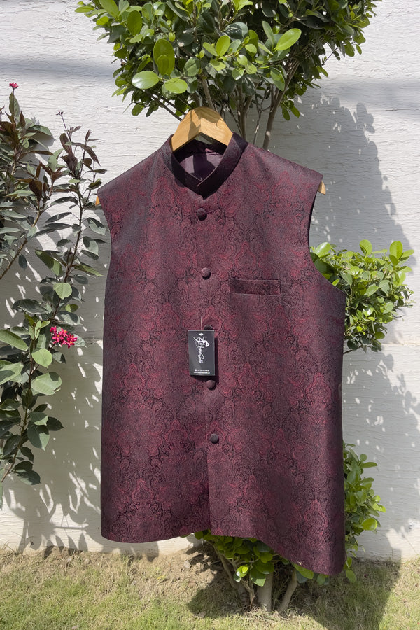 Self Print Jacquard -  Waistcoat